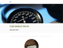 Tablet Screenshot of cleobaruizmd.com